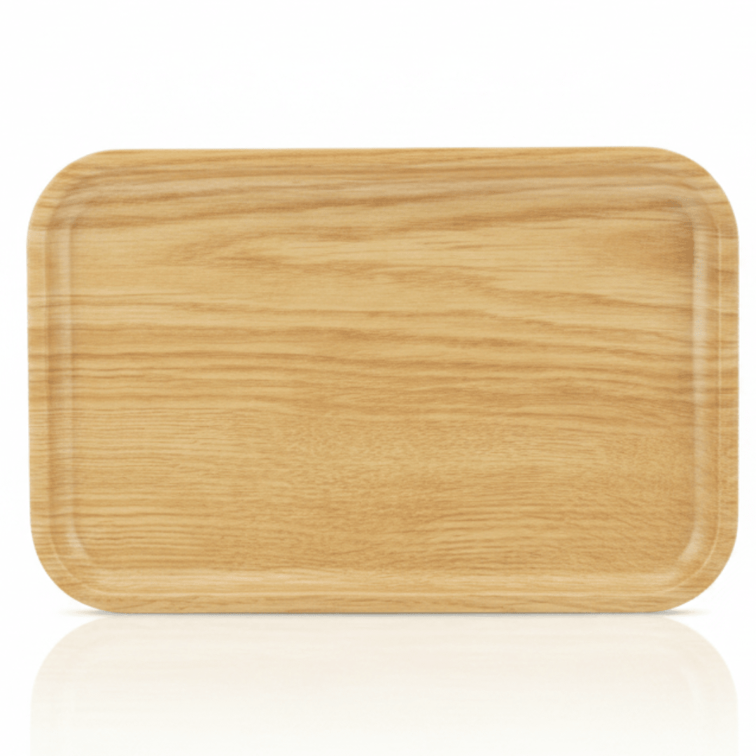 Harmony Premium Wood Grain Rectangular Melamine Serving Plate Medium Size Durable 30×20 cm - Al Kabayel Discount CentreHarmony Premium Wood Grain Rectangular Melamine Serving Plate Medium Size Durable 30×20 cmServing TraysHARMONYAl Kabayel Discount Centre