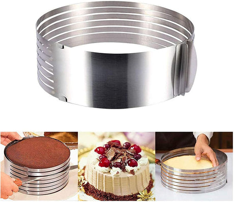 HARMONY Stainless Steel Adgustable Cake Leveler(Diameter: Max - 8" Min - 6", Thickness:85mm) - Al Kabayel Discount CentreHARMONY Stainless Steel Adgustable Cake Leveler(Diameter: Max - 8" Min - 6", Thickness:85mm)Cookware AccessoriesHARMONYAl Kabayel Discount Centre