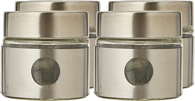 Harmony Table Top 5 Pieces Set (4 Pieces Glass Spice Jar with Metal Stand), 29.5 x 7.5 x 9 cm/85 ml, 89100 - Al Kabayel Dicount CenterHarmony Table Top 5 Pieces Set (4 Pieces Glass Spice Jar with Metal Stand), 29.5 x 7.5 x 9 cm/85 ml, 89100Cookware AccessoriesharmonyAl Kabayel Dicount Center