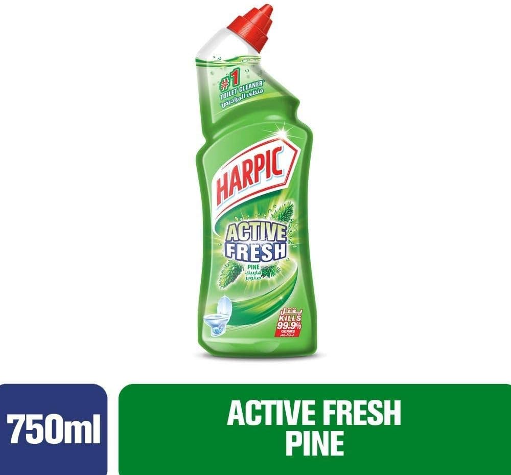 Harpic Pine Active Fresh Toilet Cleaner, 750ml - Al Kabayel Discount CentreHarpic Pine Active Fresh Toilet Cleaner, 750mlHome SuppliesHARPICAl Kabayel Discount Centre