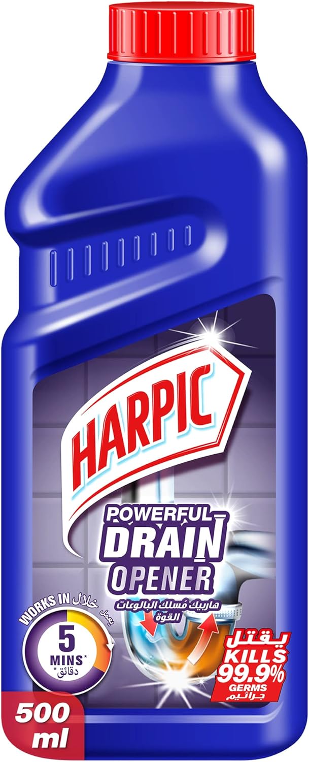 Harpic Powerful Drain Opener Cleaning Gel, 500 ml - Al Kabayel Discount CentreHarpic Powerful Drain Opener Cleaning Gel, 500 mlHome SuppliesHARPICAl Kabayel Discount Centre