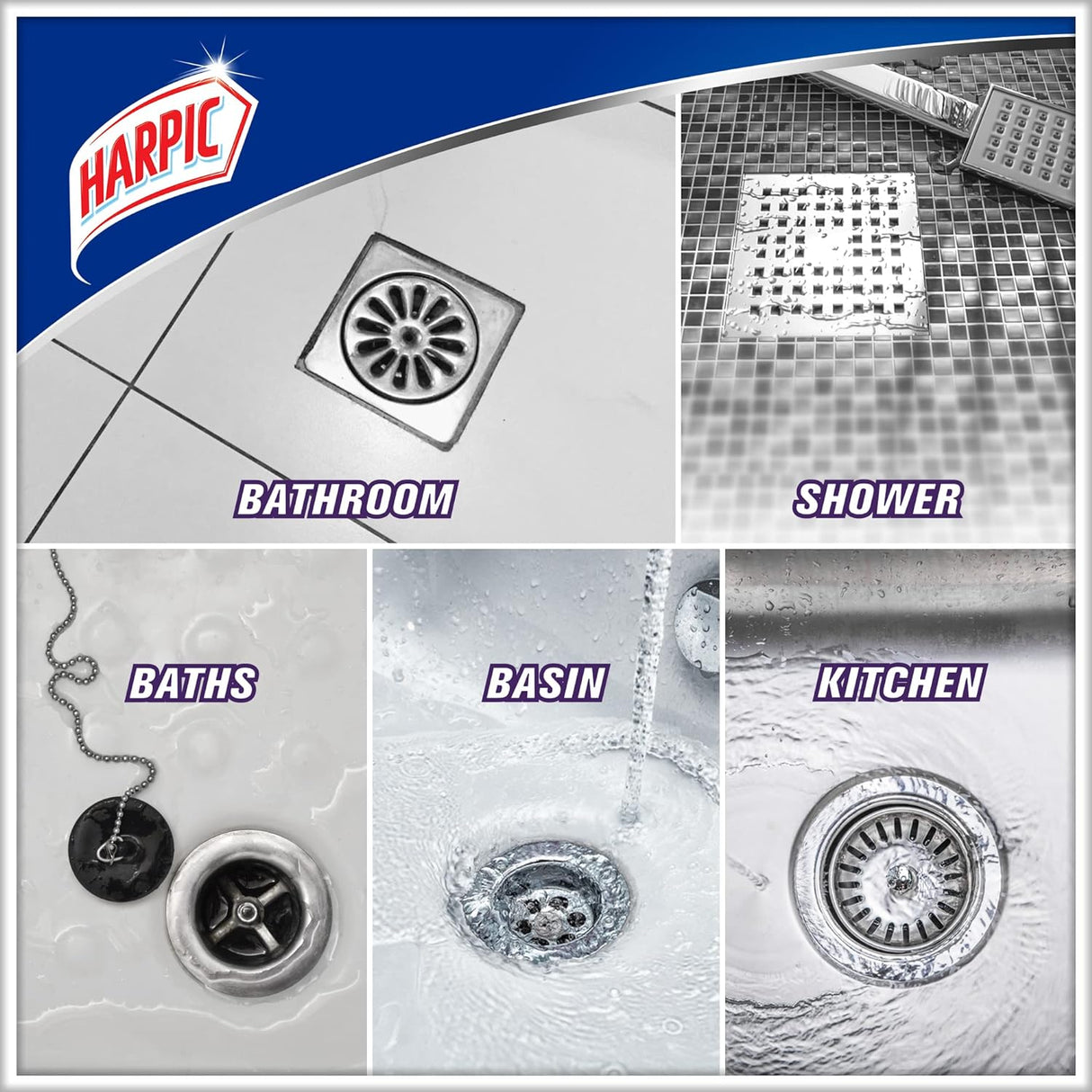 Harpic Powerful Drain Opener Gel for Bathroom, Basins, Toilet & Kitchen Drains, 1L - Al Kabayel Discount CentreHarpic Powerful Drain Opener Gel for Bathroom, Basins, Toilet & Kitchen Drains, 1LHome SuppliesHARPICAl Kabayel Discount Centre