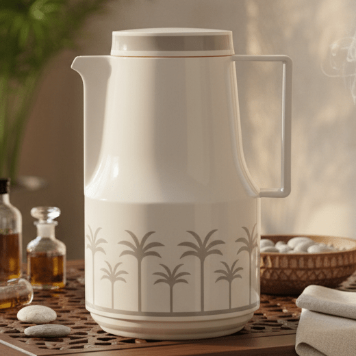 HB 1 Liter Thermal Vacuum Flask – White & Gray Double Wall Insulated Coffee & Tea Server - Al Kabayel Discount CentreHB 1 Liter Thermal Vacuum Flask – White & Gray Double Wall Insulated Coffee & Tea ServerThermosHBAl Kabayel Discount Centre