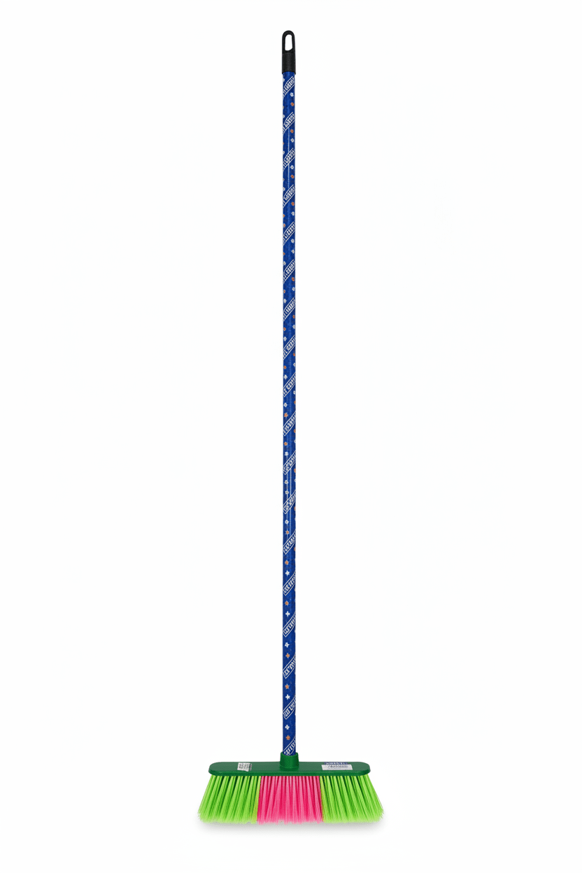Henlee Duo - Bristle Sweep Broom with Wooden Handle– 27cm × 133cm | Assorted Colors - Al Kabayel Discount CentreHenlee Duo - Bristle Sweep Broom with Wooden Handle– 27cm × 133cm | Assorted ColorsCleaning SuppliesHENLEEAl Kabayel Discount Centre