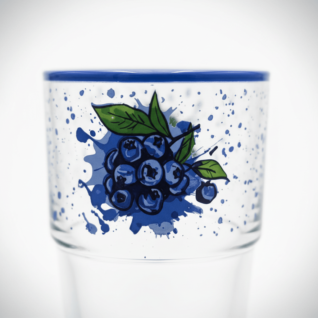 Hervin Glass Tumbler 350cc – Blueberry Print | 12×7.5cm - Al Kabayel Discount CentreHervin Glass Tumbler 350cc – Blueberry Print | 12×7.5cmTumblersHERVINAl Kabayel Discount Centre