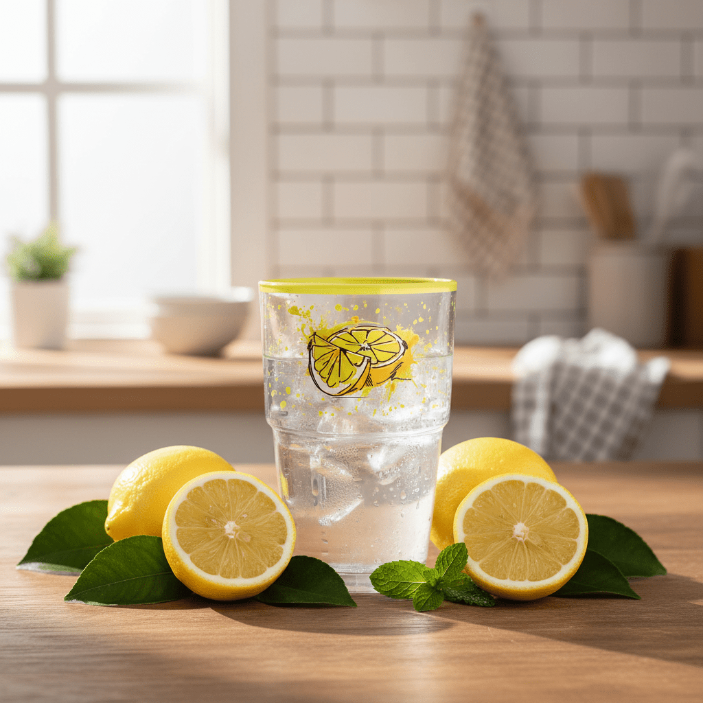 Hervin Glass Tumbler 350cc – Lemon Print | 12×7.5cm - Al Kabayel Discount CentreHervin Glass Tumbler 350cc – Lemon Print | 12×7.5cmTumblersHERVINAl Kabayel Discount Centre