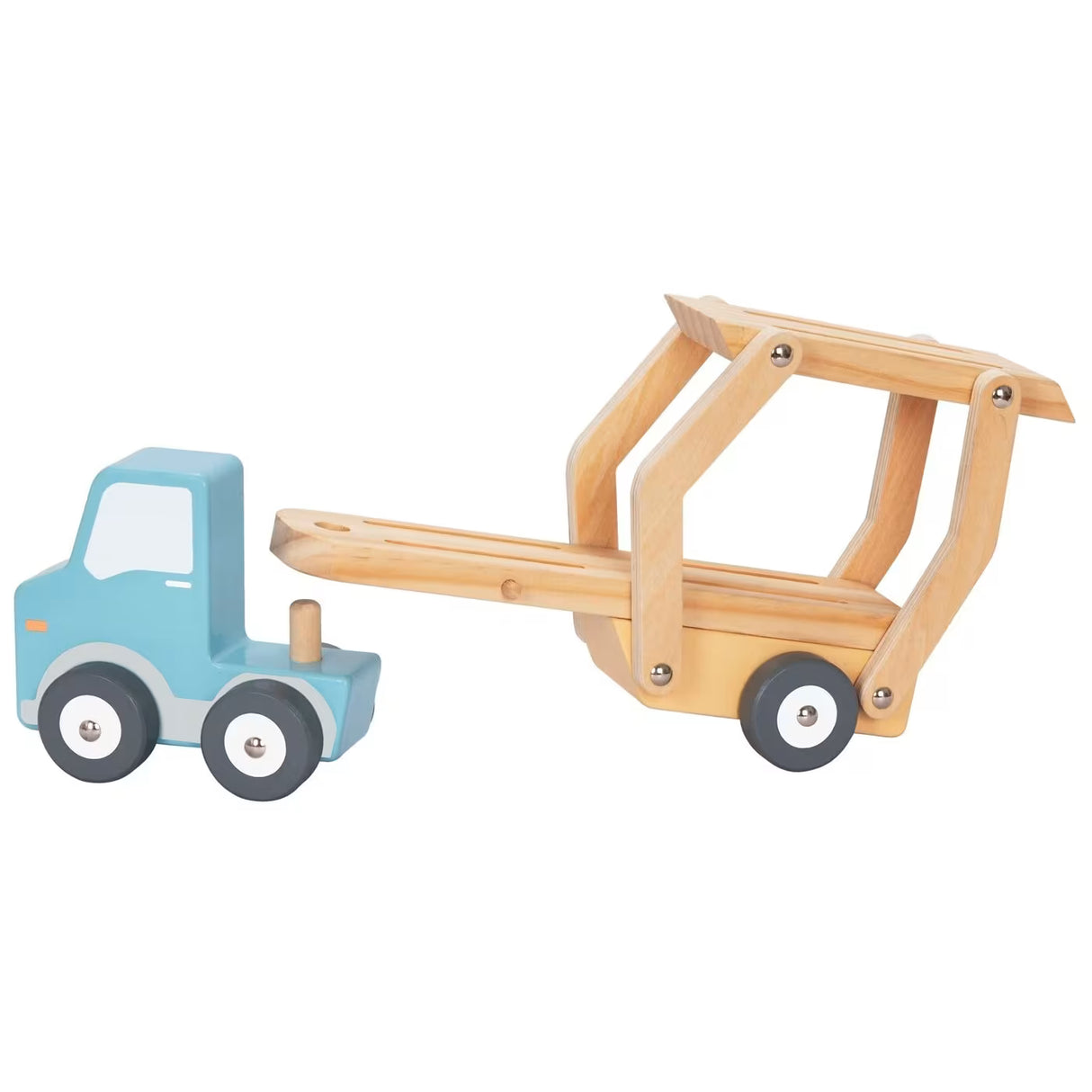 Joodi 5pcs Wooden Car Carrier Truck Playset, HP033