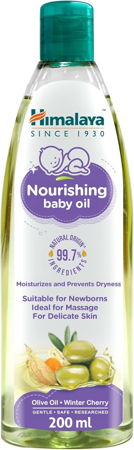 Himalaya Nourishing Baby Oil – Olive Oil & Winter Cherry | 200ml - Al Kabayel Discount CentreHimalaya Nourishing Baby Oil – Olive Oil & Winter Cherry | 200mlBaby ProductsHIMALAYAAl Kabayel Discount Centre