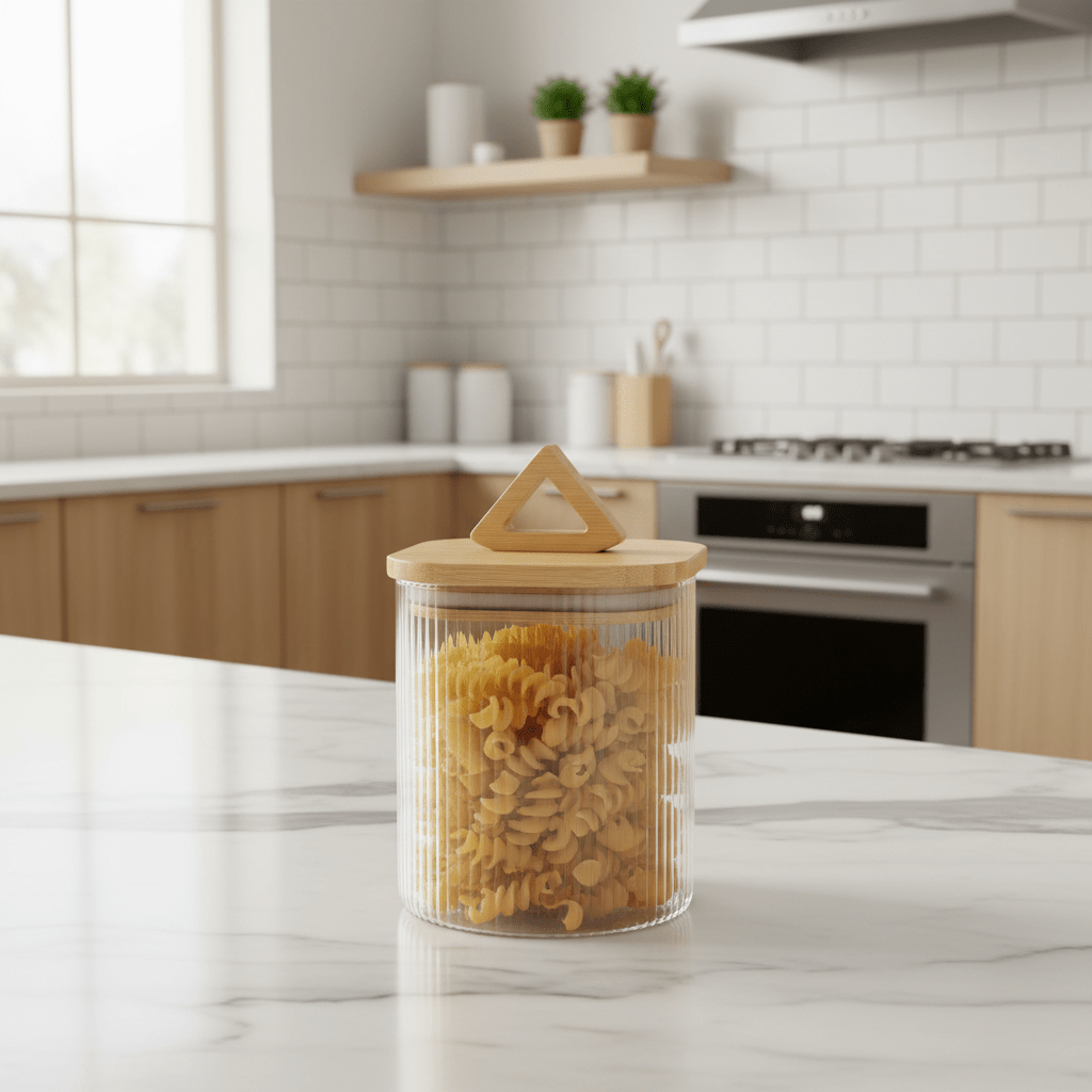 HM Glass Canister with Wooden Lid - 10×10cm / 15×10cm / 20×10cm / 25×10cm - Al Kabayel Discount CentreHM Glass Canister with Wooden Lid - 10×10cm / 15×10cm / 20×10cm / 25×10cmJars & Food SaversHMAl Kabayel Discount Centre