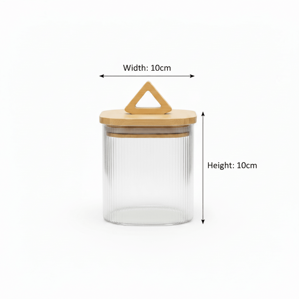 HM Glass Canister with Wooden Lid - 10×10cm / 15×10cm / 20×10cm / 25×10cm - Al Kabayel Discount CentreHM Glass Canister with Wooden Lid - 10×10cm / 15×10cm / 20×10cm / 25×10cmJars & Food SaversHMAl Kabayel Discount Centre