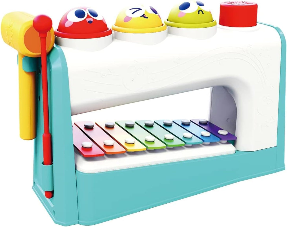 Hola Rainbow Xylophone, 4 - in - 1 Montessori Toys, Pounding - Color Matching - Rolling Ball Games - Al Kabayel Discount CentreHola Rainbow Xylophone, 4 - in - 1 Montessori Toys, Pounding - Color Matching - Rolling Ball GamesEducational ToysHOLAAl Kabayel Discount Centre