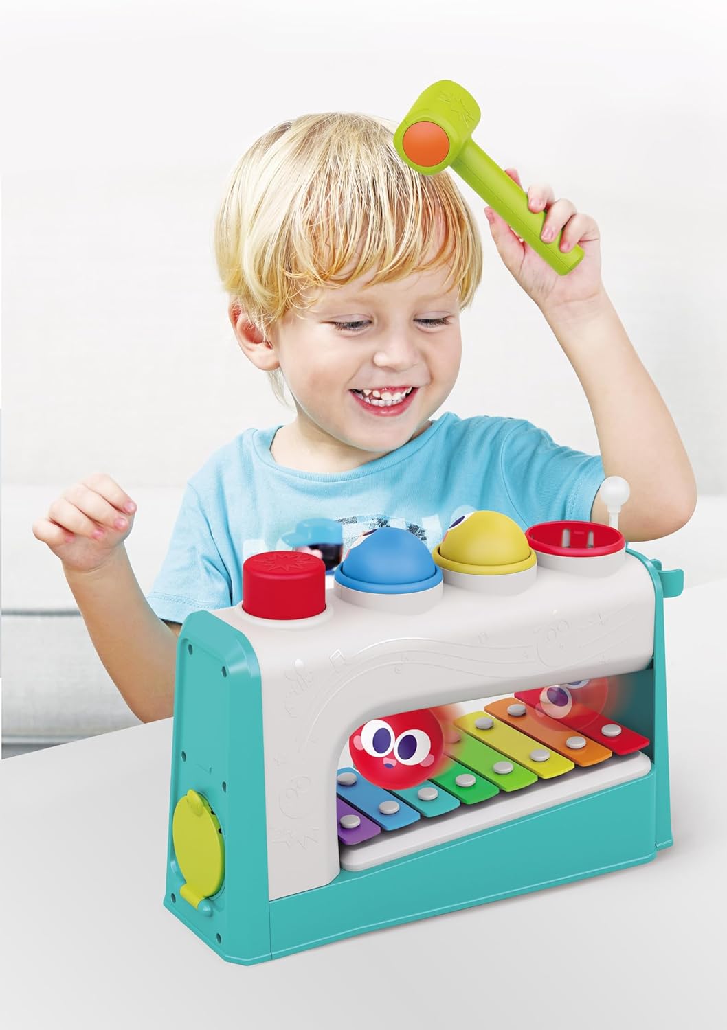 Hola Rainbow Xylophone, 4 - in - 1 Montessori Toys, Pounding - Color Matching - Rolling Ball Games - Al Kabayel Discount CentreHola Rainbow Xylophone, 4 - in - 1 Montessori Toys, Pounding - Color Matching - Rolling Ball GamesEducational ToysHOLAAl Kabayel Discount Centre