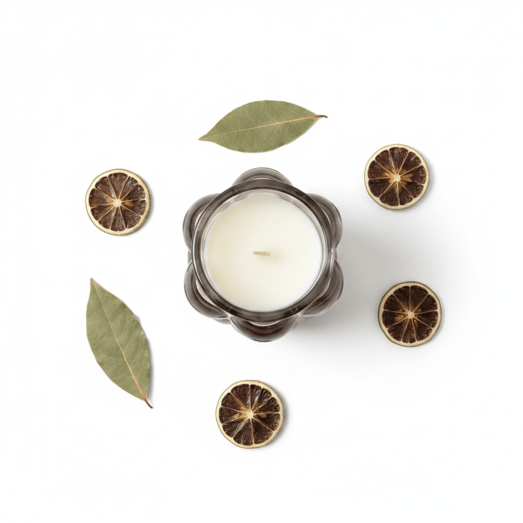Home Fragrance Bay Leaf & Lime Mini Decorative Scented Candle in Glass Cup – 9 cm - Al Kabayel Discount CentreHome Fragrance Bay Leaf & Lime Mini Decorative Scented Candle in Glass Cup – 9 cmHome FragrancesHOME FRAGRANCEAl Kabayel Discount Centre