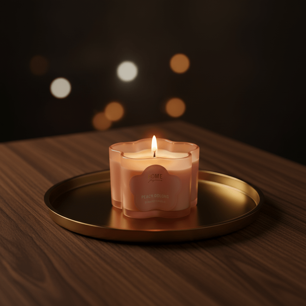 Home Fragrance Peach Oolong Relaxing Aroma Candle for Home Décor and Wellness – 8 × 6 cm - Al Kabayel Discount CentreHome Fragrance Peach Oolong Relaxing Aroma Candle for Home Décor and Wellness – 8 × 6 cmHome FragrancesHOME FRAGRANCEAl Kabayel Discount Centre