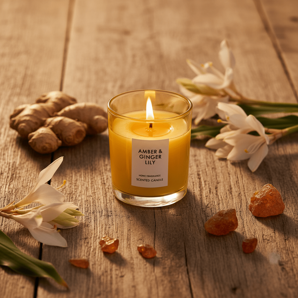 Home Fragrance Scented Candle in Glass Cup | Luxury Aromatherapy Candle | 8×7cm | Amber & Ginger Lily / Pear & Freesia / Clean Cotton / Maple Leaf & Apple - Al Kabayel Discount CentreHome Fragrance Scented Candle in Glass Cup | Luxury Aromatherapy Candle | 8×7cm | Amber & Ginger Lily / Pear & Freesia / Clean Cotton / Maple Leaf & AppleHome FragrancesHOME FRAGRANCEAl Kabayel Discount Centre