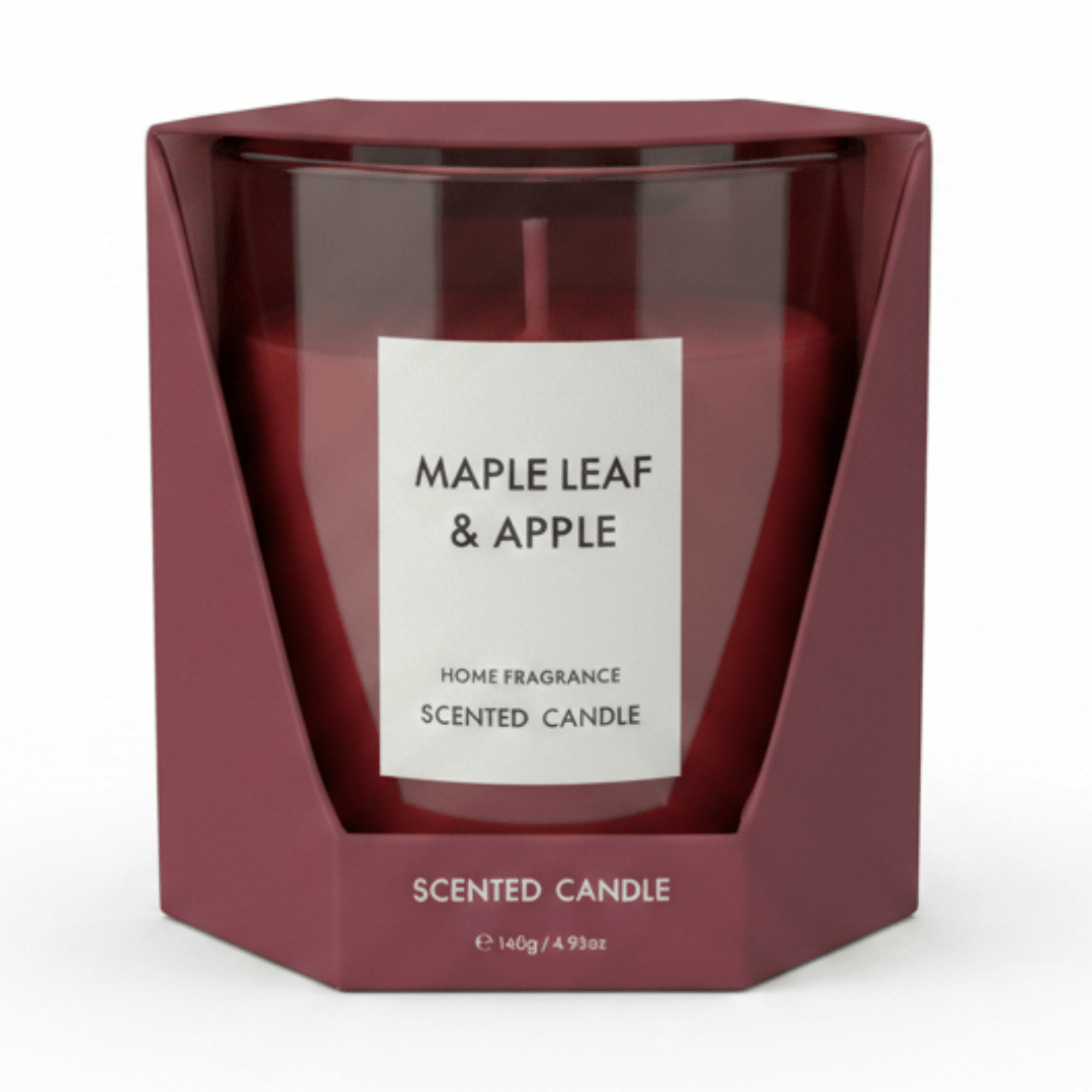 Home Fragrance Scented Candle in Glass Cup | Luxury Aromatherapy Candle | 8×7cm | Amber & Ginger Lily / Pear & Freesia / Clean Cotton / Maple Leaf & Apple - Al Kabayel Discount CentreHome Fragrance Scented Candle in Glass Cup | Luxury Aromatherapy Candle | 8×7cm | Amber & Ginger Lily / Pear & Freesia / Clean Cotton / Maple Leaf & AppleHome FragrancesHOME FRAGRANCEAl Kabayel Discount Centre