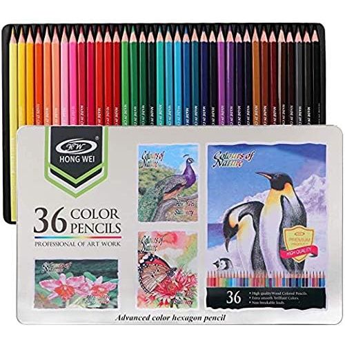 Hong Wei 36pcs Color Pencils, Advanced Color Hexagon Pencil, HW - CP - 3601GA - Al Kabayel Discount CentreHong Wei 36pcs Color Pencils, Advanced Color Hexagon Pencil, HW - CP - 3601GAColor PencilsHONG WEIAl Kabayel Discount Centre