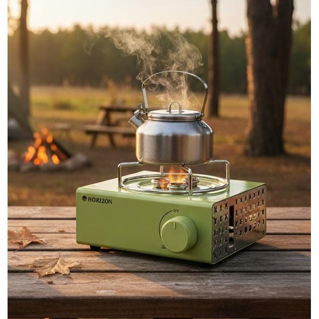 HORIZON Portable Single Burner Gas Stove – Heavy Duty Green Camping Cooker for Outdoor Cooking & Travel - Al Kabayel Discount CentreHORIZON Portable Single Burner Gas Stove – Heavy Duty Green Camping Cooker for Outdoor Cooking & TravelCamping & HikingHORIZONAl Kabayel Discount Centre