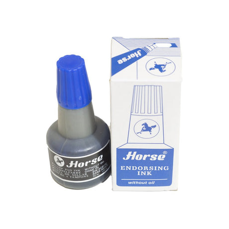 Horse Stamp Without Oil Endorsing Blue Ink - 30ml - Al Kabayel Discount CentreHorse Stamp Without Oil Endorsing Blue Ink - 30mlPens, Pencils & MarkersHORSEAl Kabayel Discount Centre