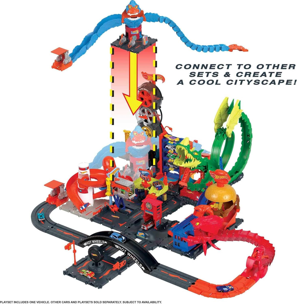 Hot Wheels City Nemesis, Wreck & Ride Gorilla Attack 101cm, Connect - Expand - Create, HDR30 - Al Kabayel Discount CentreHot Wheels City Nemesis, Wreck & Ride Gorilla Attack 101cm, Connect - Expand - Create, HDR30Toys for boysHOT WHEELSAl Kabayel Discount Centre