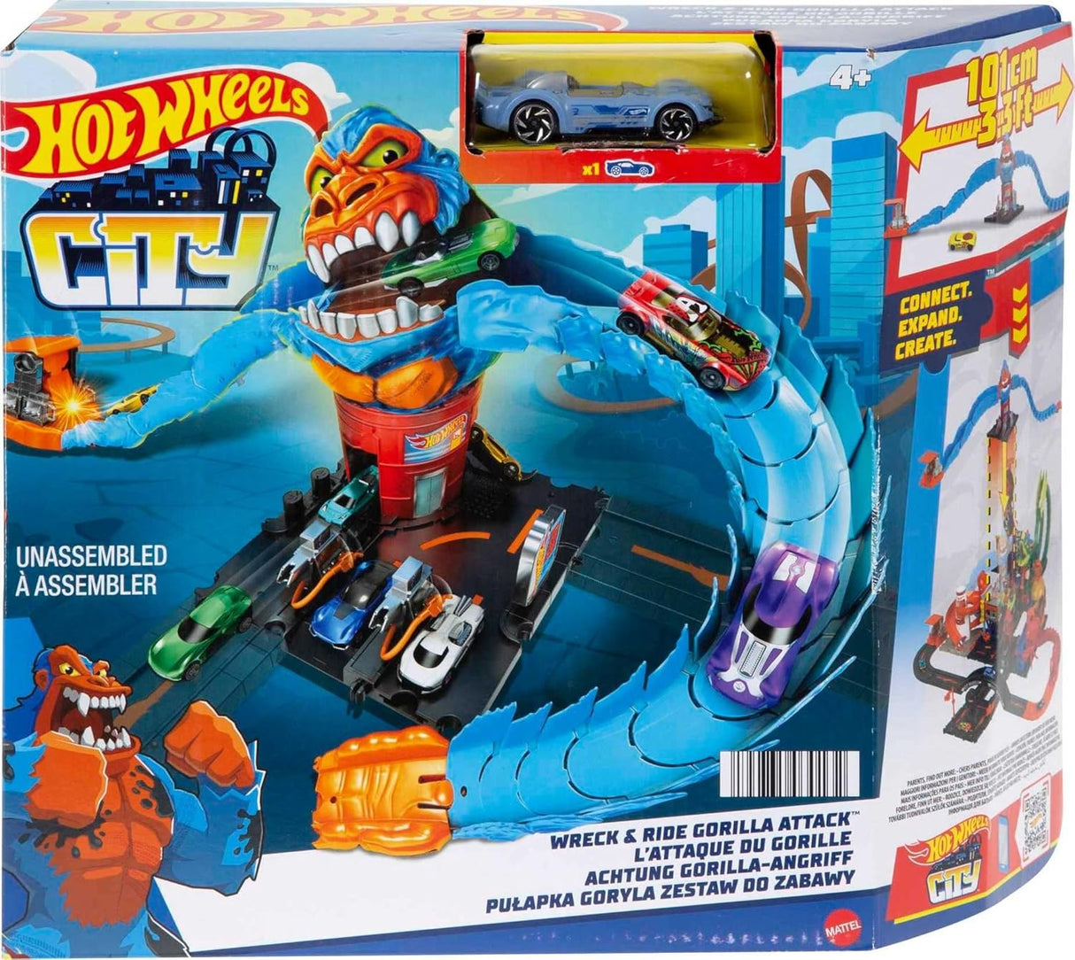 Hot Wheels City Nemesis, Wreck & Ride Gorilla Attack 101cm, Connect - Expand - Create, HDR30 - Al Kabayel Discount CentreHot Wheels City Nemesis, Wreck & Ride Gorilla Attack 101cm, Connect - Expand - Create, HDR30Toys for boysHOT WHEELSAl Kabayel Discount Centre