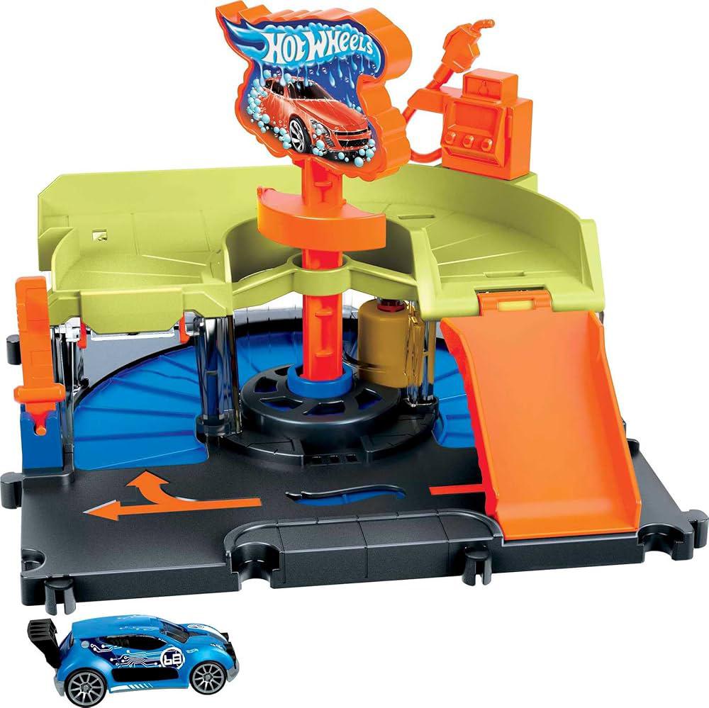 Hot Wheels Downtown Express Car Wash Station Playset, Multicolor - Al Kabayel Discount CentreHot Wheels Downtown Express Car Wash Station Playset, MulticolorRemote Control toysHOT WHEELSAl Kabayel Discount Centre