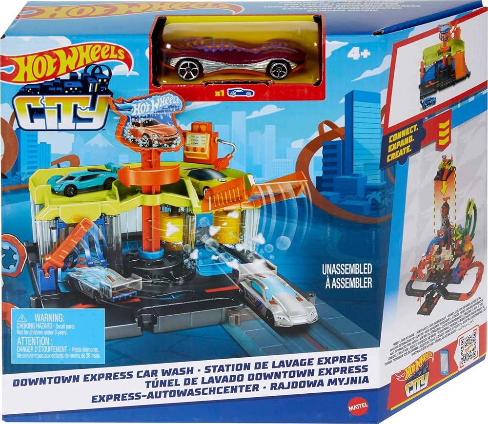 Hot Wheels Downtown Express Car Wash Station Playset, Multicolor - Al Kabayel Discount CentreHot Wheels Downtown Express Car Wash Station Playset, MulticolorRemote Control toysHOT WHEELSAl Kabayel Discount Centre