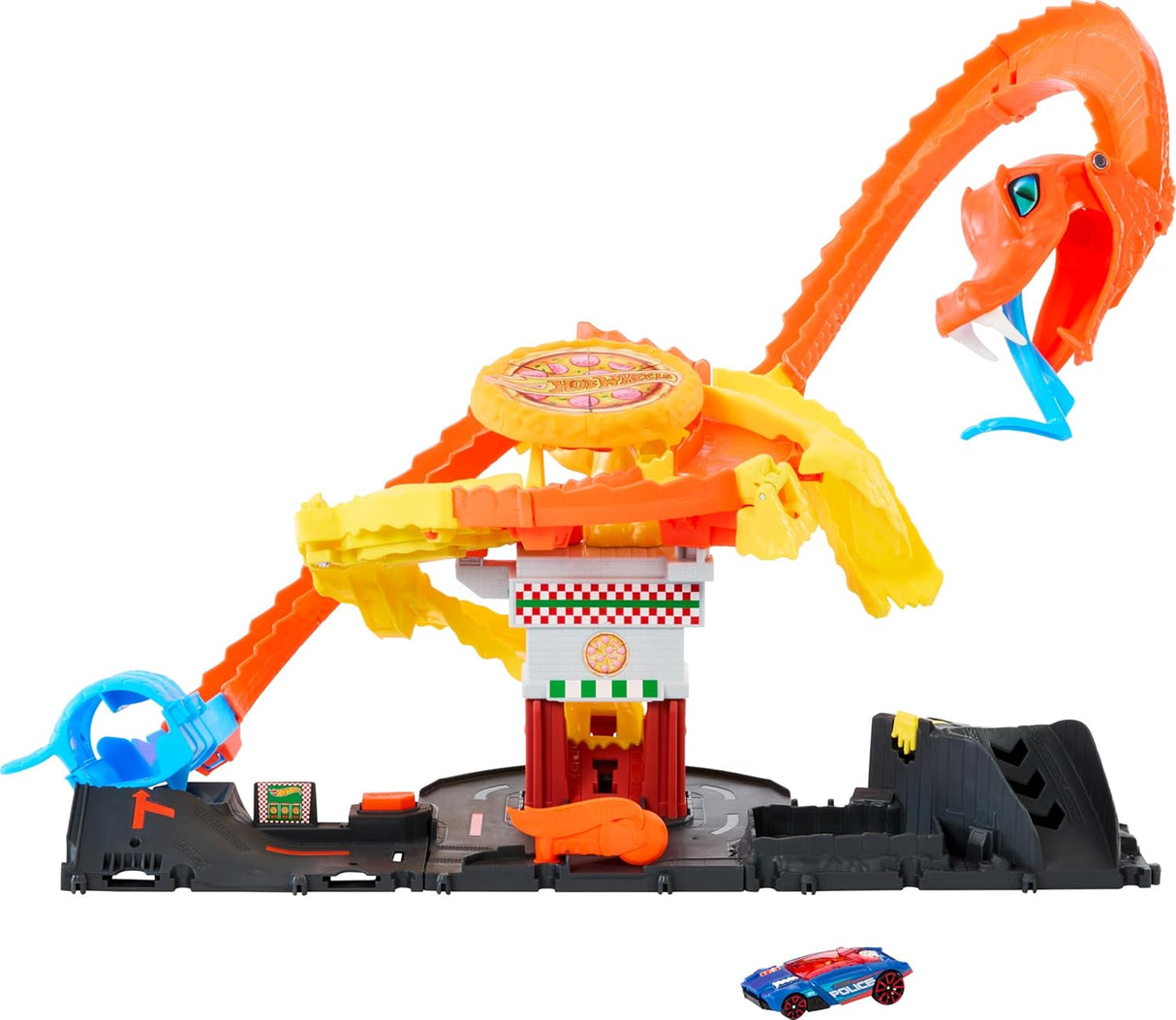 Hot Wheels Rex, Pizza Slam Cobra Attack, Connect - Expand - Create, HTN81 - Al Kabayel Discount CentreHot Wheels Rex, Pizza Slam Cobra Attack, Connect - Expand - Create, HTN81Toys for boysHOT WHEELSAl Kabayel Discount Centre