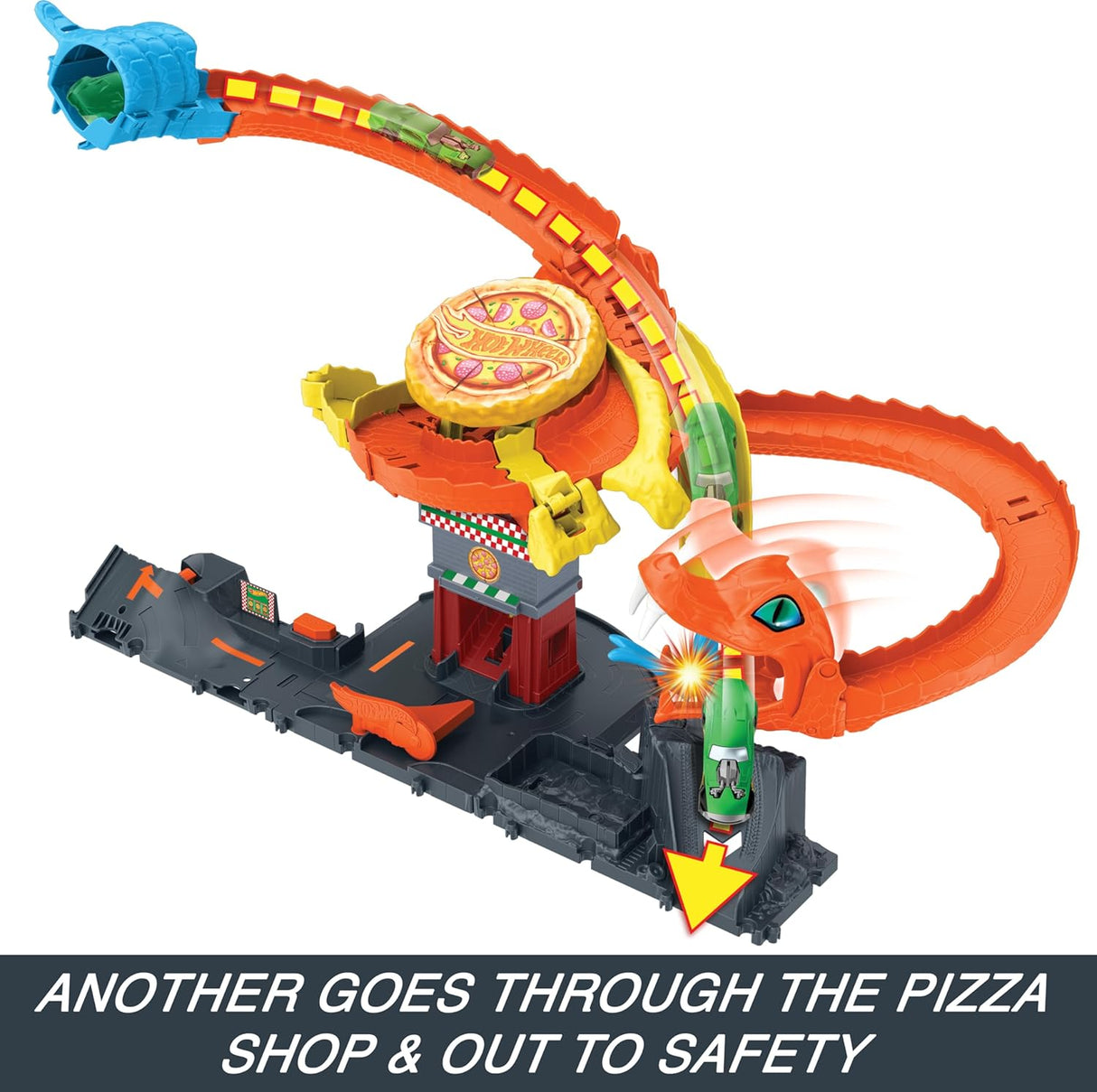 Hot Wheels Rex, Pizza Slam Cobra Attack, Connect - Expand - Create, HTN81 - Al Kabayel Discount CentreHot Wheels Rex, Pizza Slam Cobra Attack, Connect - Expand - Create, HTN81Toys for boysHOT WHEELSAl Kabayel Discount Centre