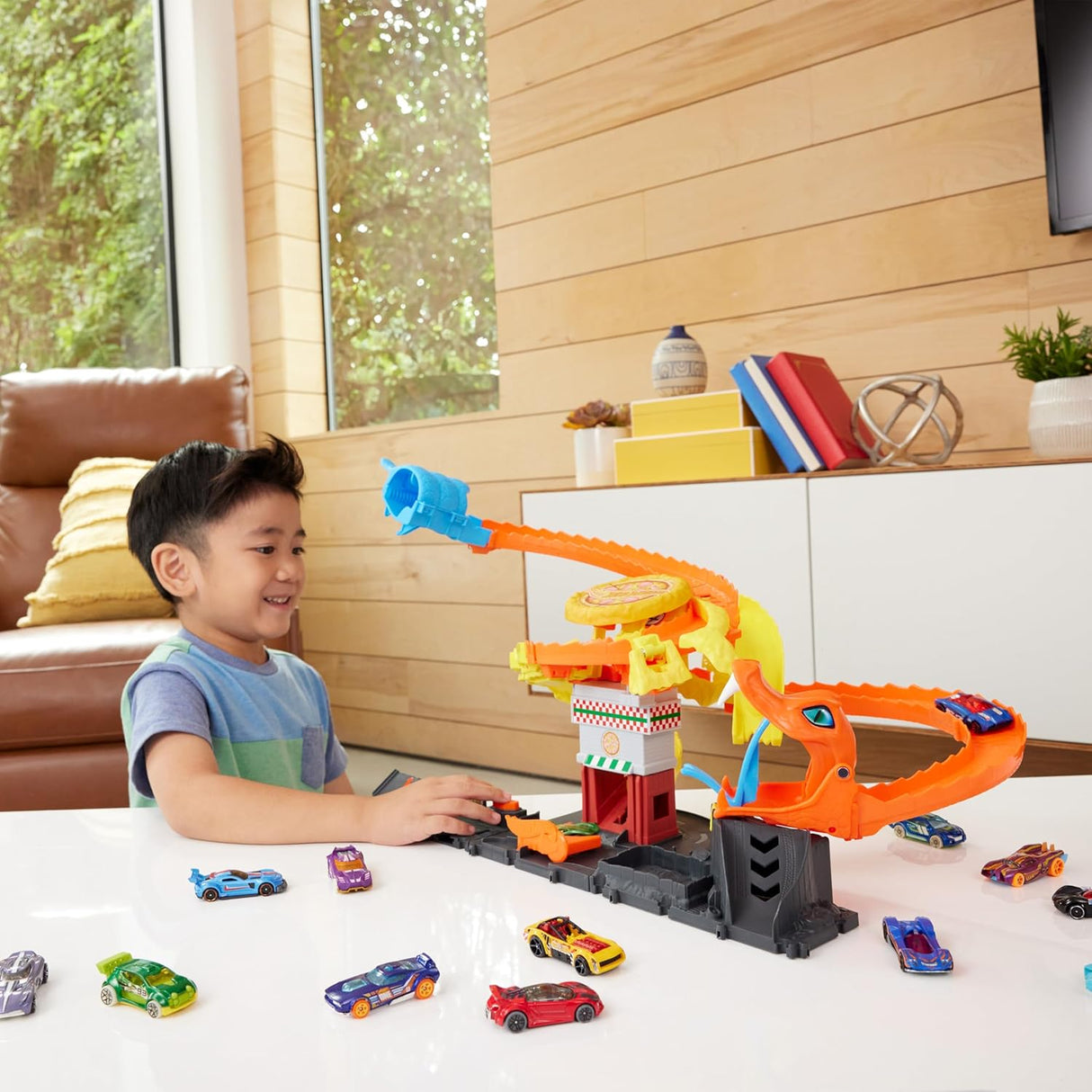 Hot Wheels Rex, Pizza Slam Cobra Attack, Connect - Expand - Create, HTN81 - Al Kabayel Discount CentreHot Wheels Rex, Pizza Slam Cobra Attack, Connect - Expand - Create, HTN81Toys for boysHOT WHEELSAl Kabayel Discount Centre