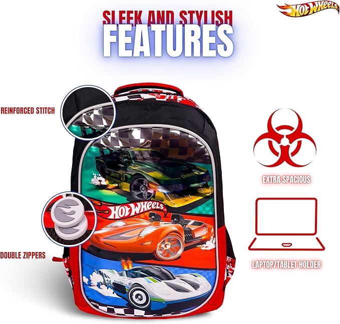 Hot Wheels School Bag 18" - RBP146 - Al Kabayel Discount CentreHot Wheels School Bag 18" - RBP146School BagsHOT WHEELSAl Kabayel Discount Centre