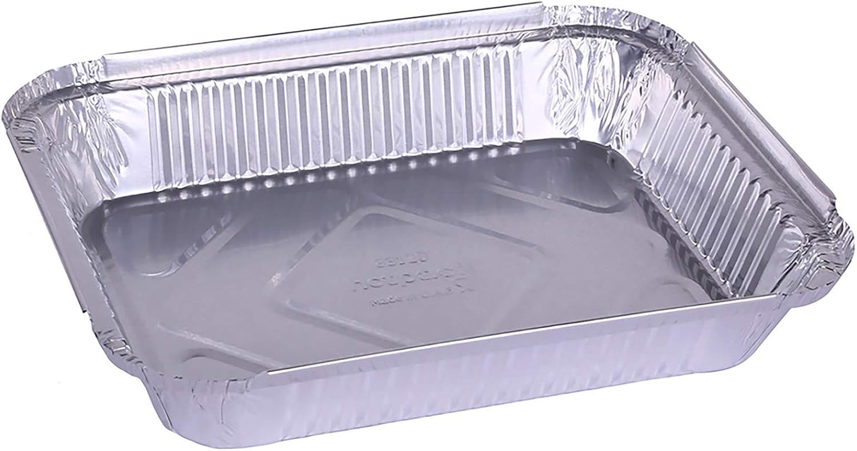 Hotpack 10pcs Rectangular Aluminium Containers with Lid 1200cc - Al Kabayel Discount CentreHotpack 10pcs Rectangular Aluminium Containers with Lid 1200ccDisposablesHOTPACKAl Kabayel Discount Centre
