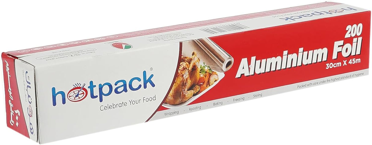 Hotpack Aluminium Foil 45m*30cm, Cooking - Storing - Wrapping - Al Kabayel Discount CentreHotpack Aluminium Foil 45m*30cm, Cooking - Storing - WrappingJars & Food SaversHOTPACKAl Kabayel Discount Centre