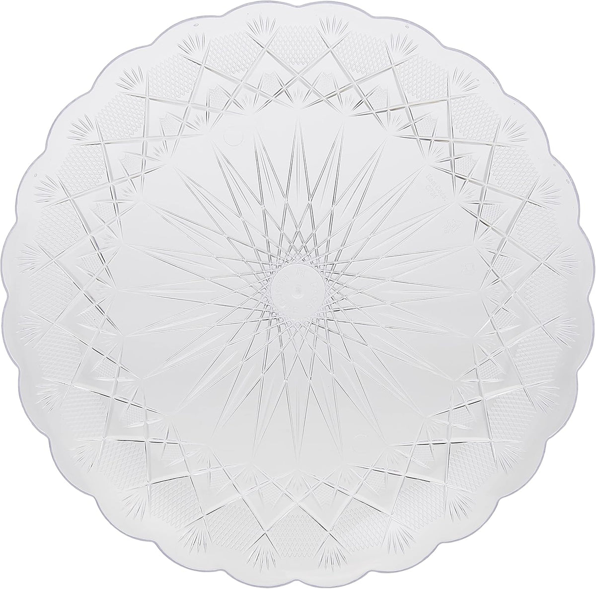 Hotpack Clear Round Crystal Plates 18 cm – 5 Pieces