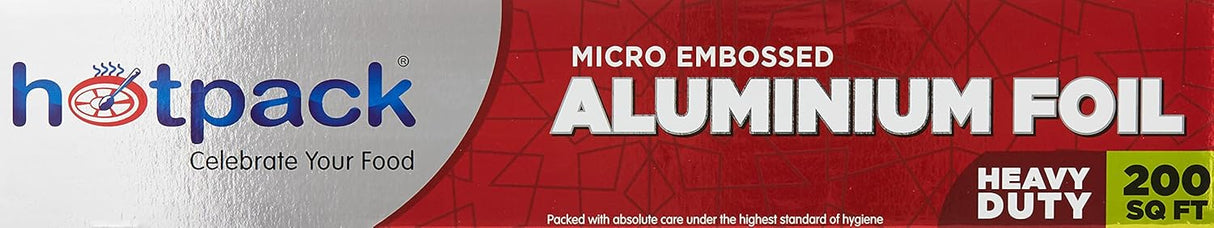 Hotpack Micro Embossed Heavy Duty Aluminium Foil 62m*30cm, 200sq.ft, Cooking - Storing - Wrapping - Al Kabayel Discount CentreHotpack Micro Embossed Heavy Duty Aluminium Foil 62m*30cm, 200sq.ft, Cooking - Storing - WrappingJars & Food SaversHOTPACKAl Kabayel Discount Centre