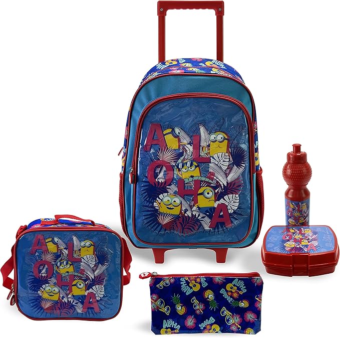 Illumination Minions - The Rise of Gru 5 - in - 1 School Set Includes 18" Trolley Bag, Lunch Bag, Pencil Case, Lunch Box, Water Bottle - Al Kabayel Discount CentreIllumination Minions - The Rise of Gru 5 - in - 1 School Set Includes 18" Trolley Bag, Lunch Bag, Pencil Case, Lunch Box, Water BottleSchool BagsILLUMINATIONAl Kabayel Discount Centre