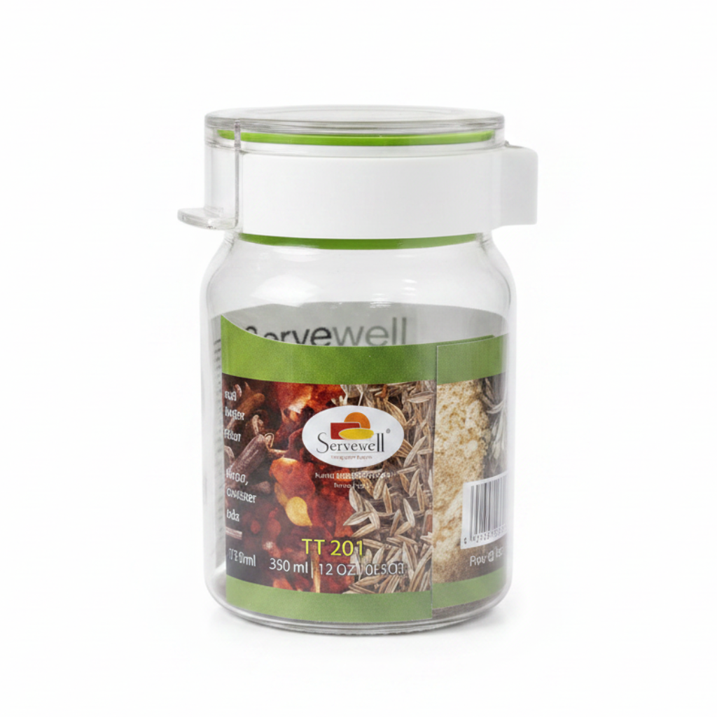 وعاء Servewell Tik-Tak محكم الغلق - دائري 350 مل - غطاء قلاب محكم مانع للتسرب