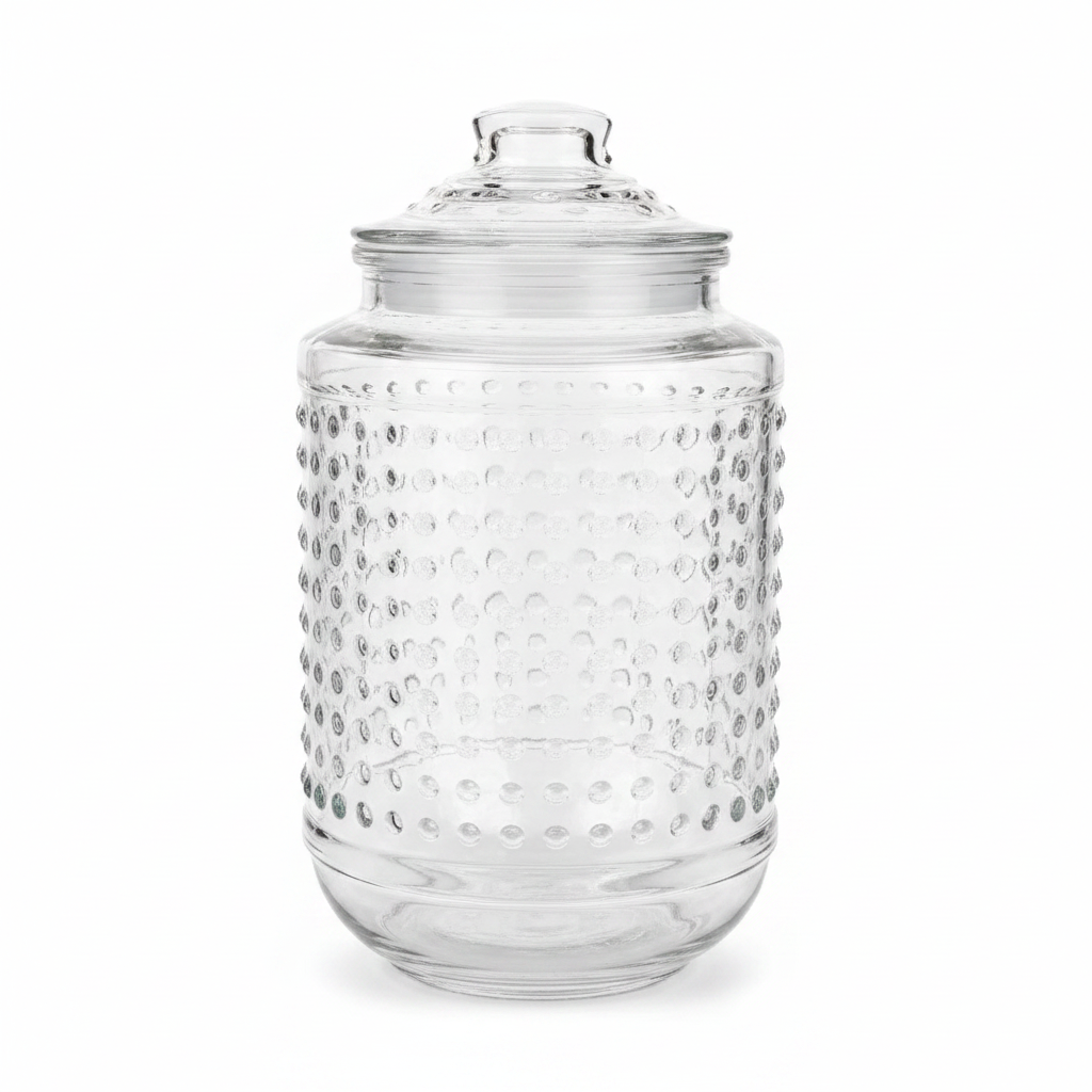 Clear Glass Jar with Lid - 10×8cm / 15×10cm / 20×10cm