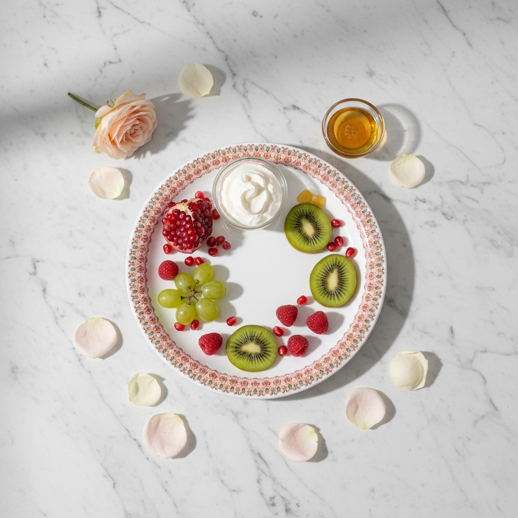 Servewell White Melamine Dinner Plate 19cm| Elegant Floral Border Design