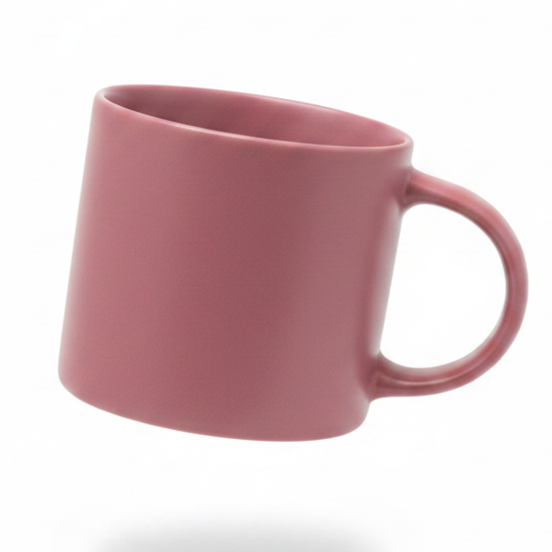 Ceramic Mug 350ml — Elegant Everyday Coffee & Tea Cup | Pink,Rose gold,Teal green|