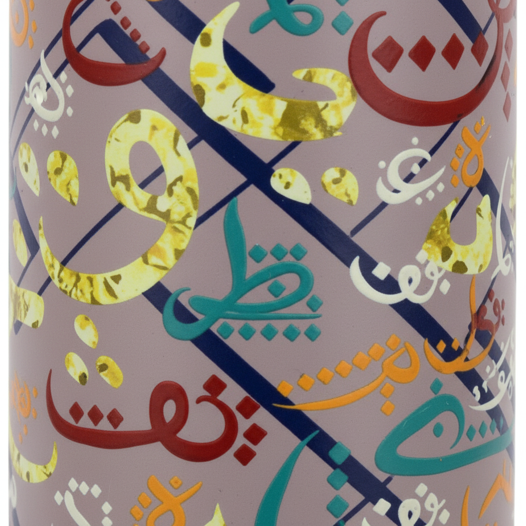Yuniverse Arabic Calligraphy Stainless Steel Water Bottle - 500ml