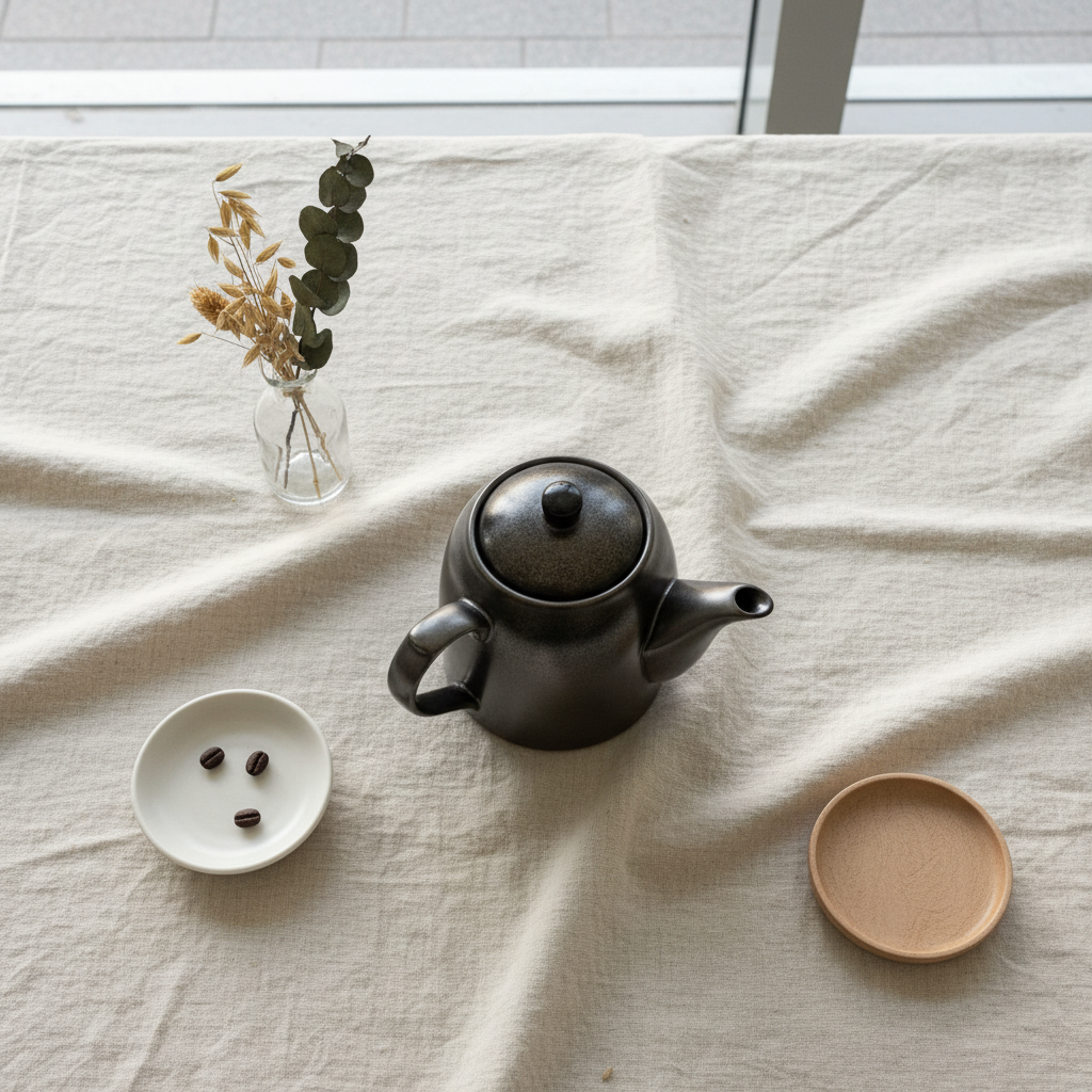Porcelain Grey Coffee Pot 700ml | Premium Ceramic Teapot for Home, Café & Gifting