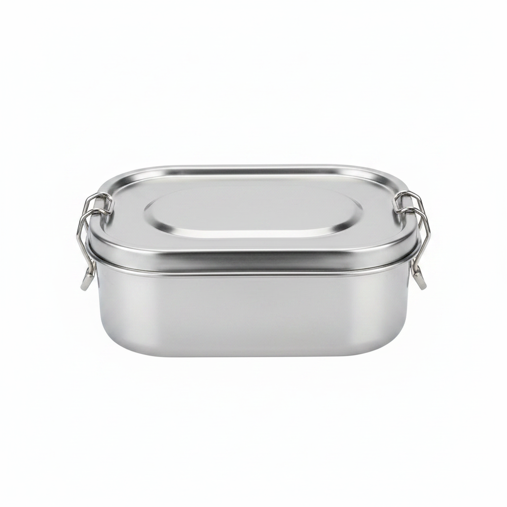 Pearl Silver Stainless Steel Lunch Box - 1000ml