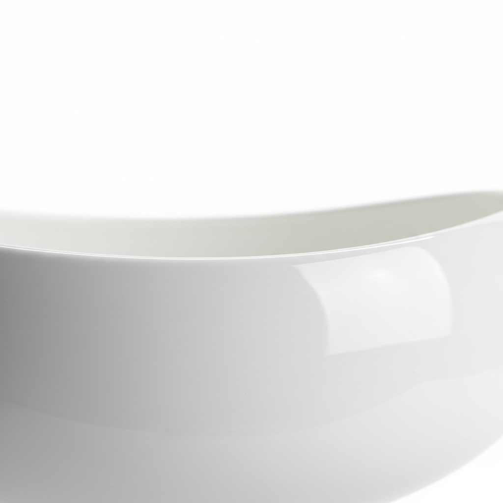 Luhpar White Ceramic Serving Bowl - 20cm