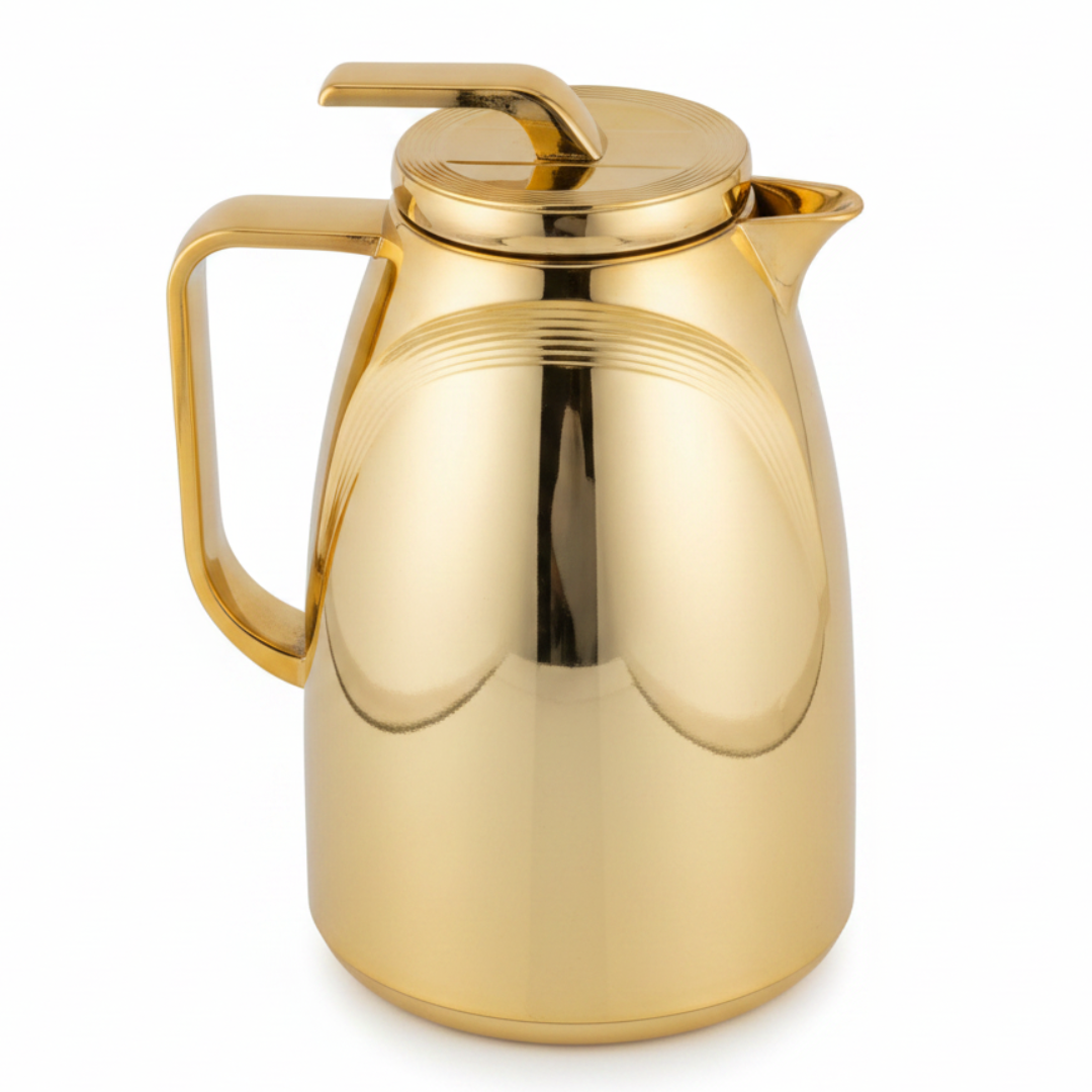Lavin Gold Vacuum Flask | Arabic Dallah Thermos | 500ml , 1000ml |