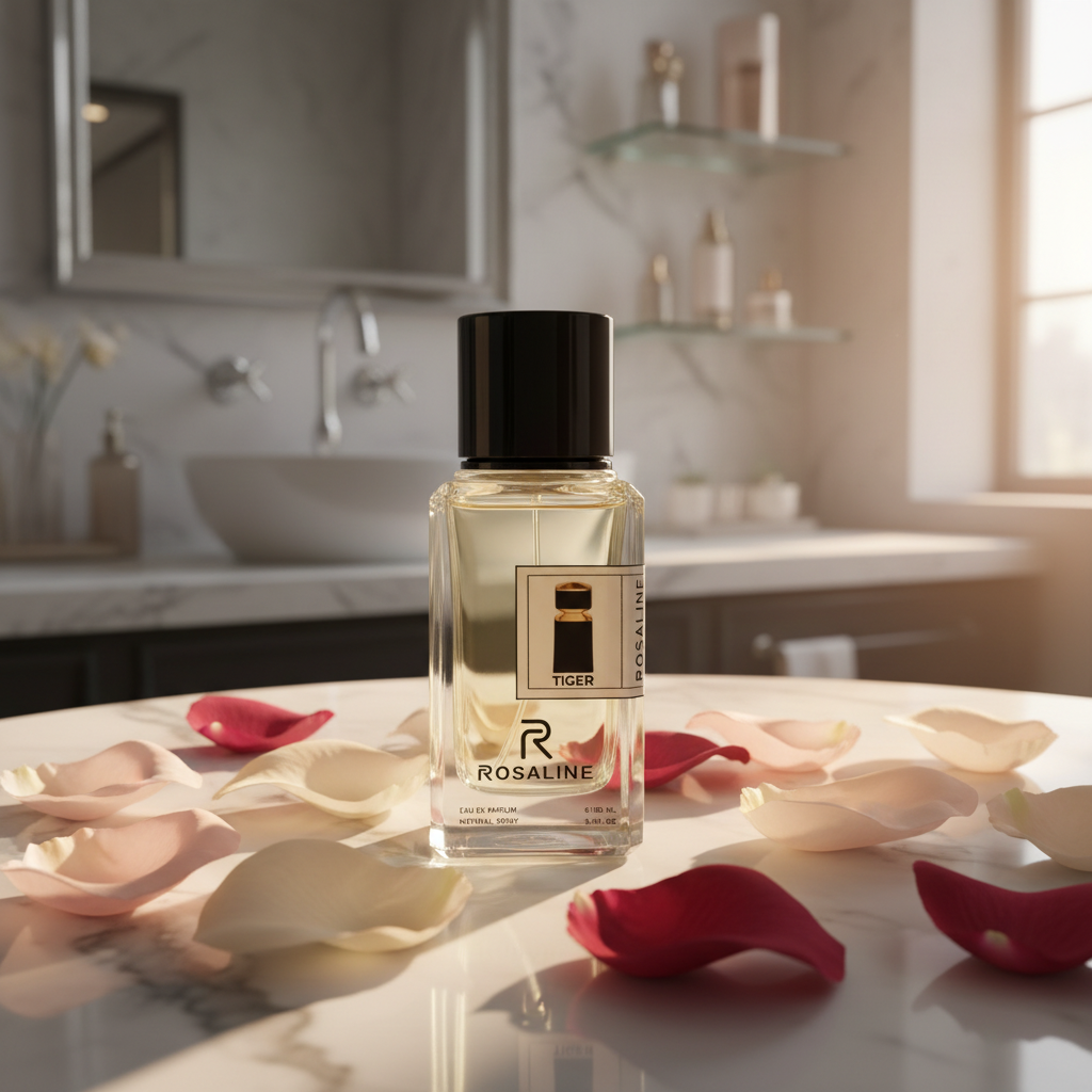 Rosaline Tiger Eau de Parfum 100ml – Luxury Natural Spray Fragrance for Men & Women | Grapefruit, Amber & Ambergris Base Notes | Inspired Version |