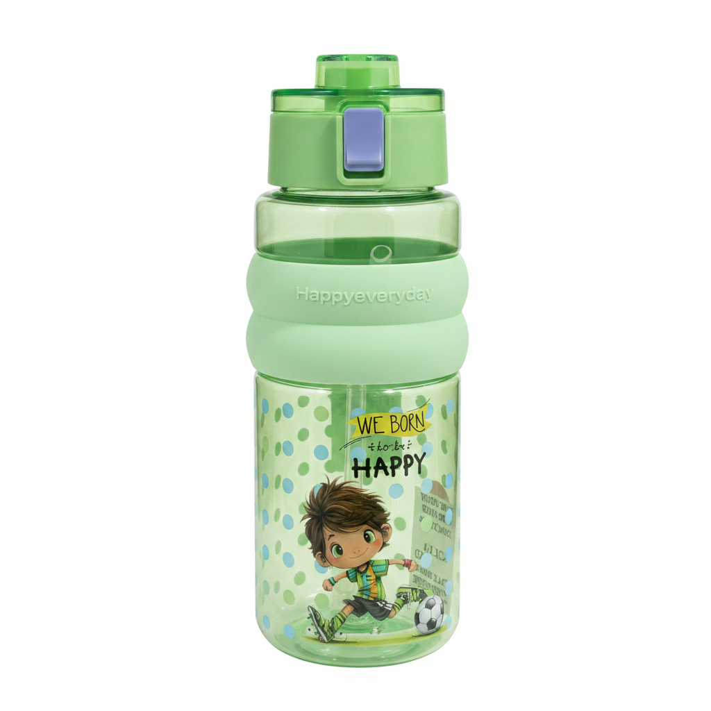 SBC Green Happy Everyday Kids Plastic Water Bottle – 750ml