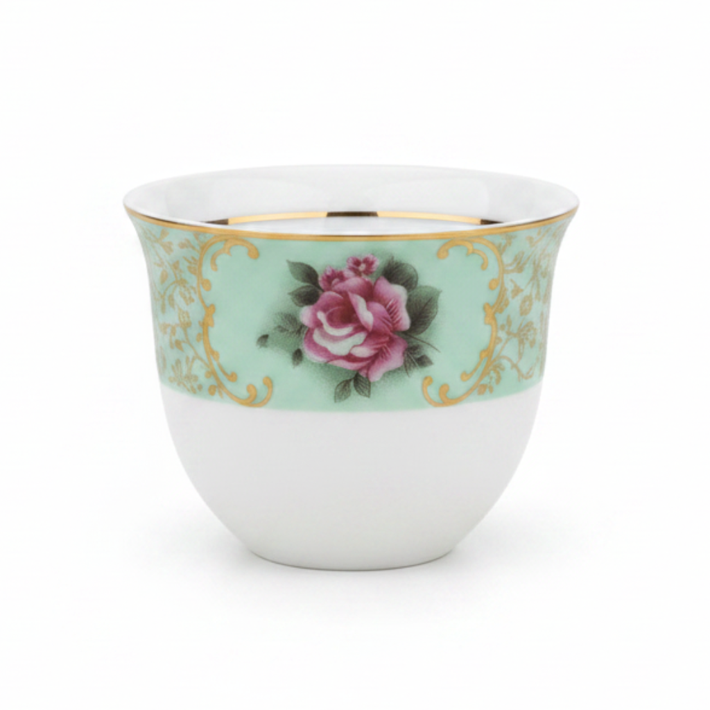 Mayflower 18Pcs Tea & Coffee Set – Green Rose