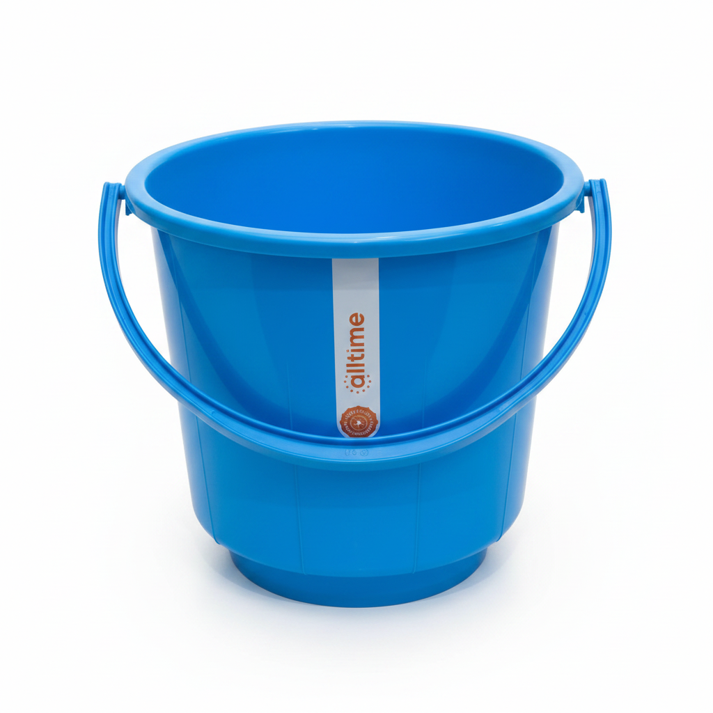 Alltime Blue Plastic Bucket with Handle — 20 Litre