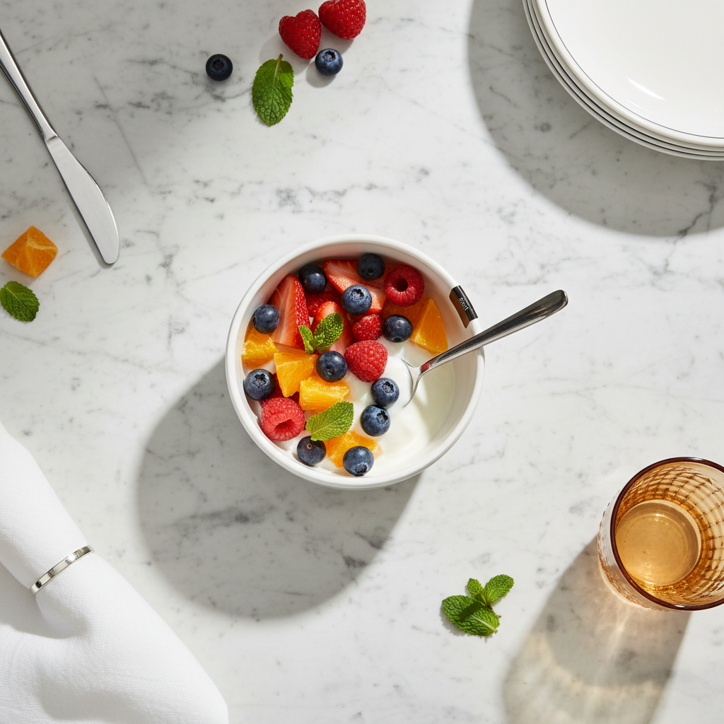 4Ever White Melamine Serving Bowl with Black Rim | 5 Inch